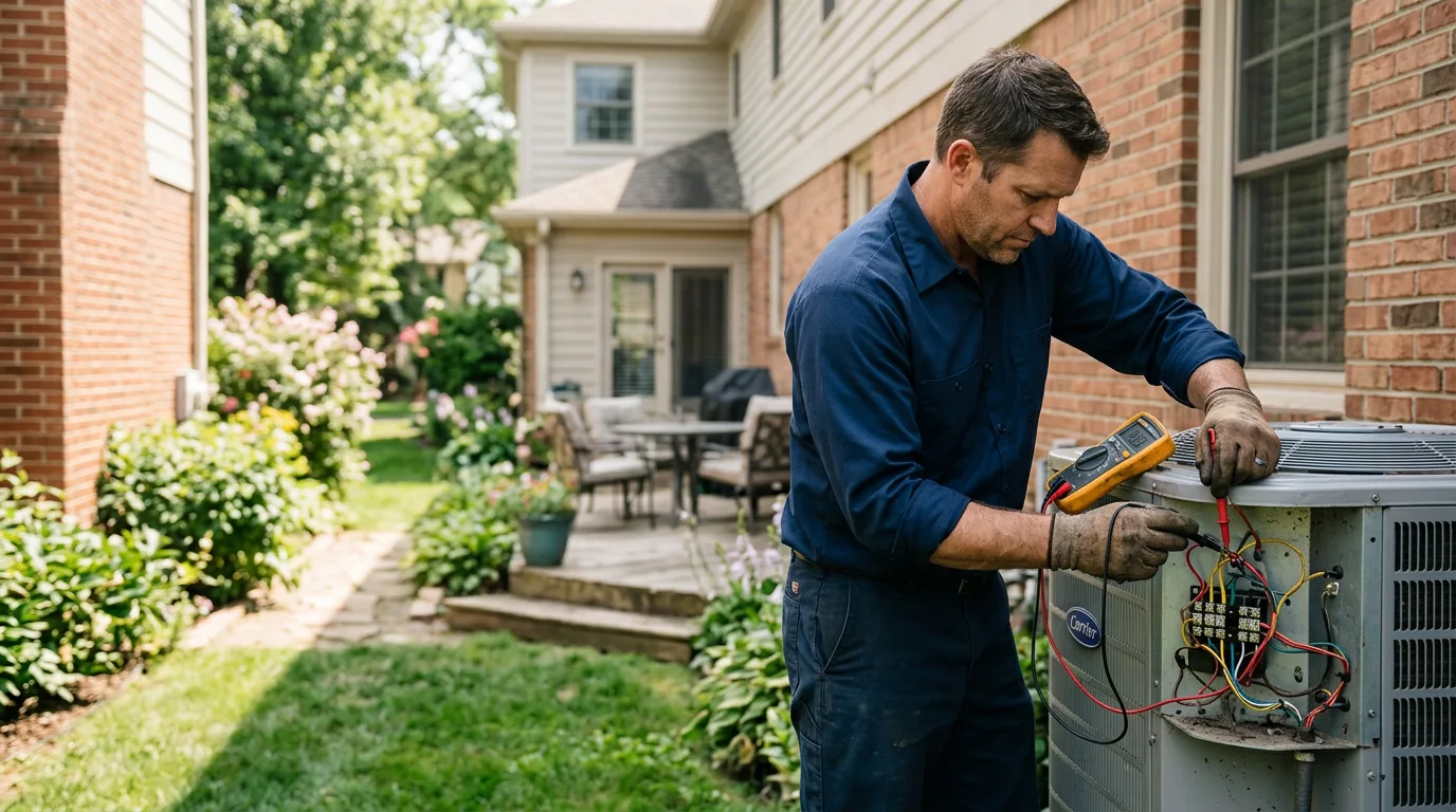 HVAC technician working near Quincy, IL